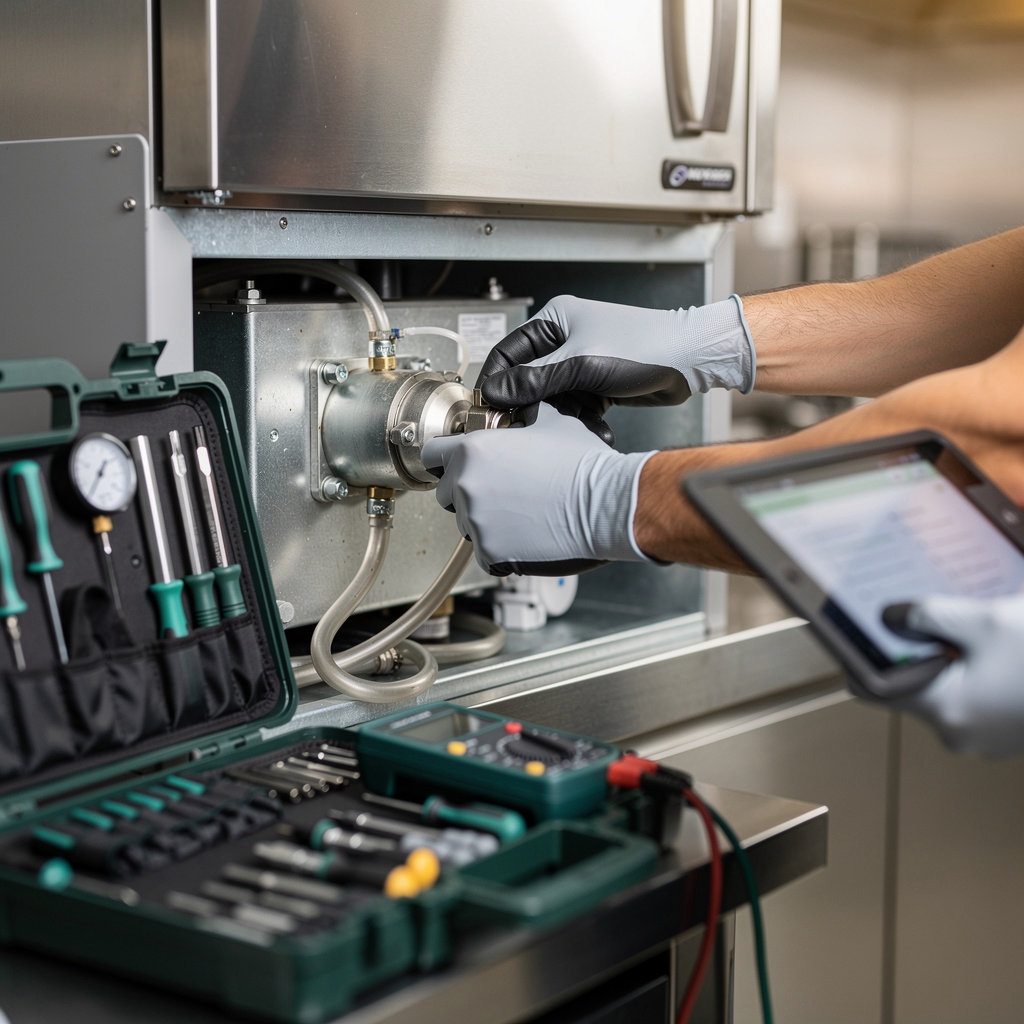 Emerald Service professional technician providing expert commercial refrigeration and catering equipment maintenance and repair services